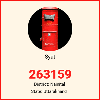 Syat pin code, district Nainital in Uttarakhand