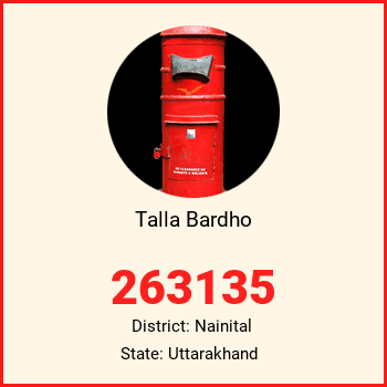 Talla Bardho pin code, district Nainital in Uttarakhand