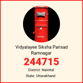 Vidyalayee Siksha Parisad Ramnagar pin code, district Nainital in Uttarakhand