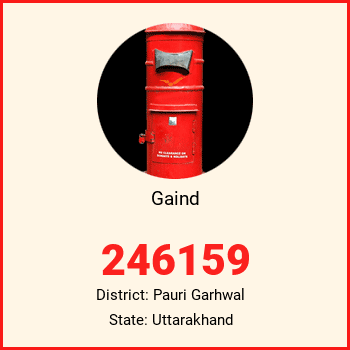 Gaind pin code, district Pauri Garhwal in Uttarakhand