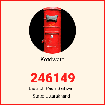 Kotdwara pin code, district Pauri Garhwal in Uttarakhand