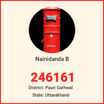 Nainidanda B pin code, district Pauri Garhwal in Uttarakhand