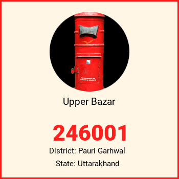 Upper Bazar pin code, district Pauri Garhwal in Uttarakhand