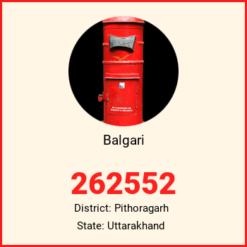 Balgari pin code, district Pithoragarh in Uttarakhand