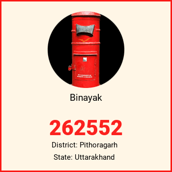 Binayak pin code, district Pithoragarh in Uttarakhand