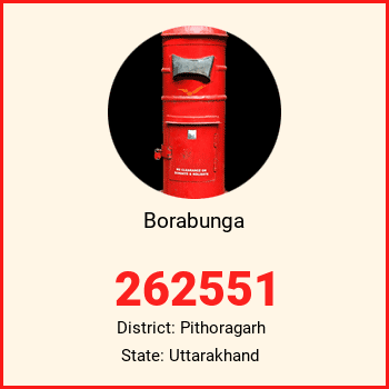 Borabunga pin code, district Pithoragarh in Uttarakhand