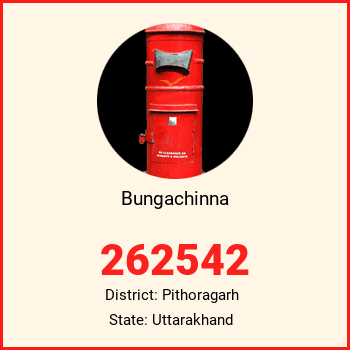 Bungachinna pin code, district Pithoragarh in Uttarakhand