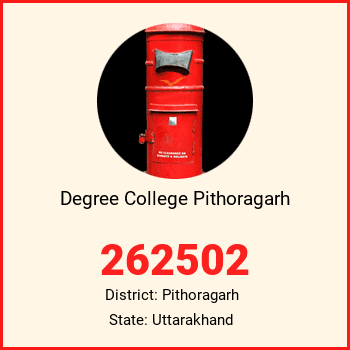 Degree College Pithoragarh pin code, district Pithoragarh in Uttarakhand