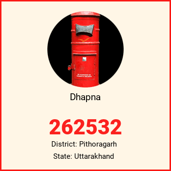 Dhapna pin code, district Pithoragarh in Uttarakhand