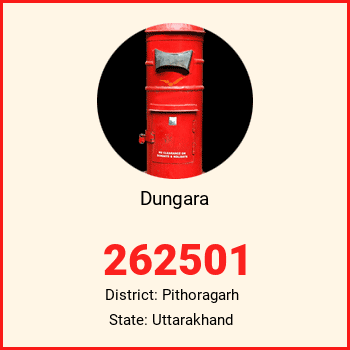 Dungara pin code, district Pithoragarh in Uttarakhand