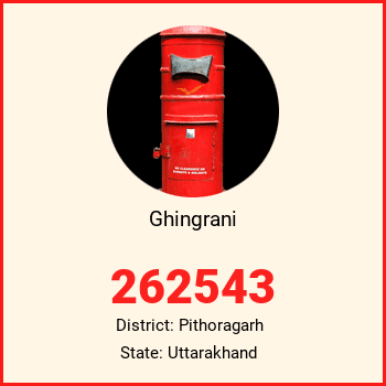 Ghingrani pin code, district Pithoragarh in Uttarakhand