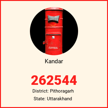 Kandar pin code, district Pithoragarh in Uttarakhand