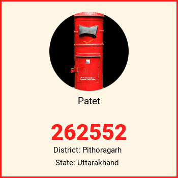 Patet pin code, district Pithoragarh in Uttarakhand