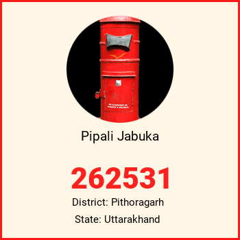 Pipali Jabuka pin code, district Pithoragarh in Uttarakhand