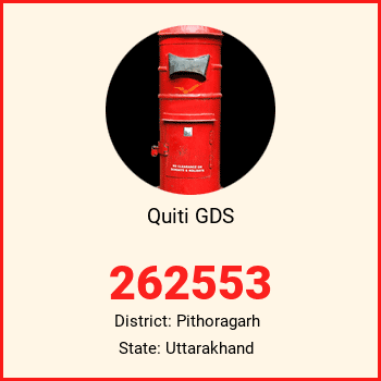 Quiti GDS pin code, district Pithoragarh in Uttarakhand
