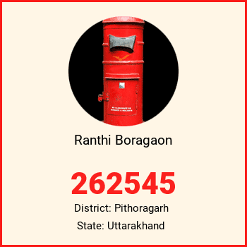 Ranthi Boragaon pin code, district Pithoragarh in Uttarakhand