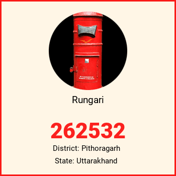 Rungari pin code, district Pithoragarh in Uttarakhand