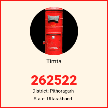 Timta pin code, district Pithoragarh in Uttarakhand