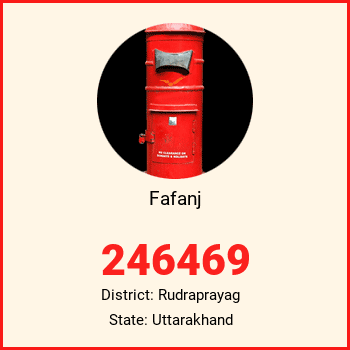 Fafanj pin code, district Rudraprayag in Uttarakhand