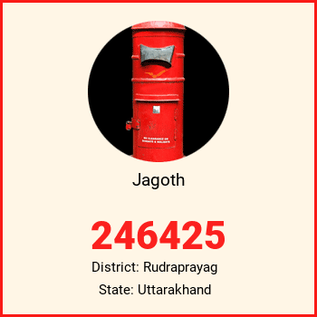 Jagoth pin code, district Rudraprayag in Uttarakhand
