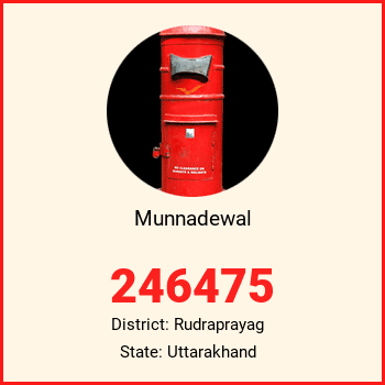 Munnadewal pin code, district Rudraprayag in Uttarakhand