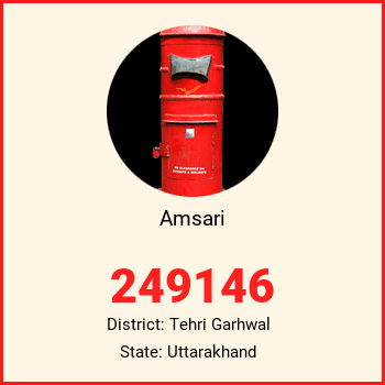 Amsari pin code, district Tehri Garhwal in Uttarakhand
