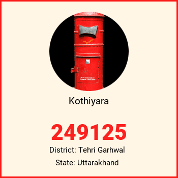 Kothiyara pin code, district Tehri Garhwal in Uttarakhand