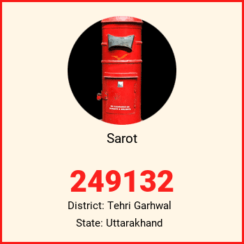 Sarot pin code, district Tehri Garhwal in Uttarakhand