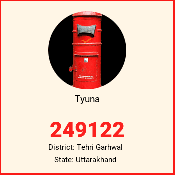 Tyuna pin code, district Tehri Garhwal in Uttarakhand