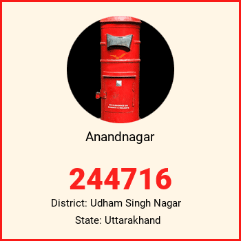 Anandnagar pin code, district Udham Singh Nagar in Uttarakhand