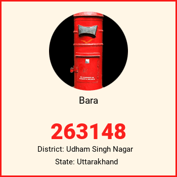 Bara pin code, district Udham Singh Nagar in Uttarakhand