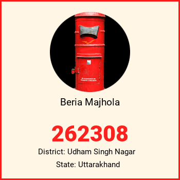 Beria Majhola pin code, district Udham Singh Nagar in Uttarakhand
