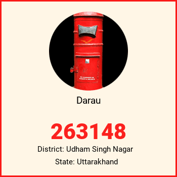 Darau pin code, district Udham Singh Nagar in Uttarakhand
