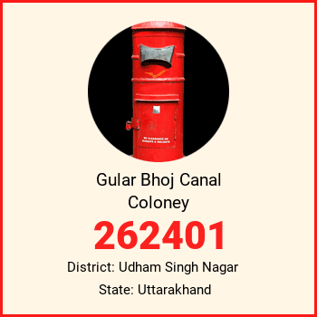 Gular Bhoj Canal Coloney pin code, district Udham Singh Nagar in Uttarakhand