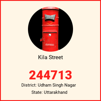 Kila Street pin code, district Udham Singh Nagar in Uttarakhand