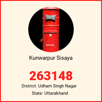 Kunwarpur Sisaya pin code, district Udham Singh Nagar in Uttarakhand