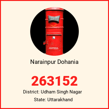 Narainpur Dohania pin code, district Udham Singh Nagar in Uttarakhand