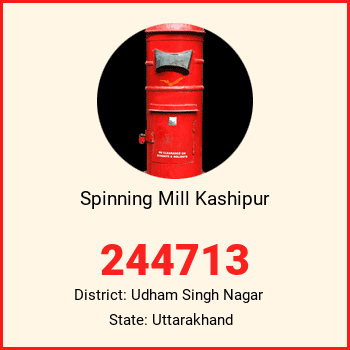 Spinning Mill Kashipur pin code, district Udham Singh Nagar in Uttarakhand