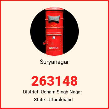 Suryanagar pin code, district Udham Singh Nagar in Uttarakhand