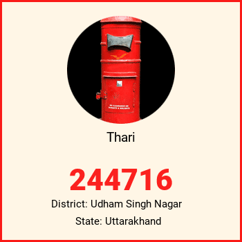 Thari pin code, district Udham Singh Nagar in Uttarakhand