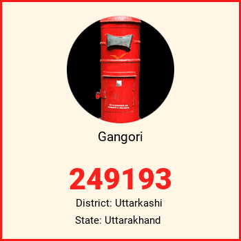 Gangori pin code, district Uttarkashi in Uttarakhand