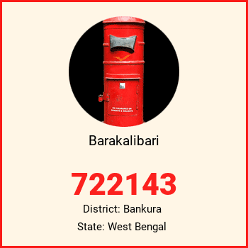 Barakalibari pin code, district Bankura in West Bengal