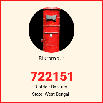Bikrampur pin code, district Bankura in West Bengal