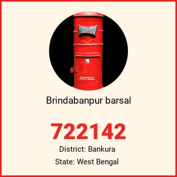 Brindabanpur barsal pin code, district Bankura in West Bengal