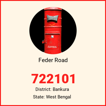 Feder Road pin code, district Bankura in West Bengal