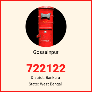 Gossainpur pin code, district Bankura in West Bengal