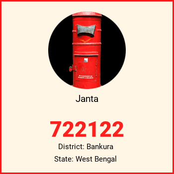 Janta pin code, district Bankura in West Bengal