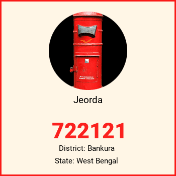 Jeorda pin code, district Bankura in West Bengal