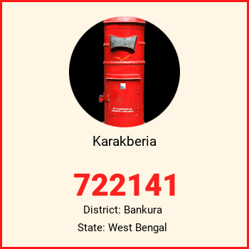 Karakberia pin code, district Bankura in West Bengal