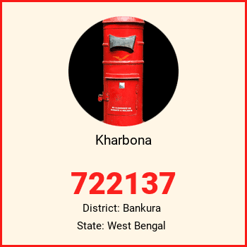 Kharbona pin code, district Bankura in West Bengal